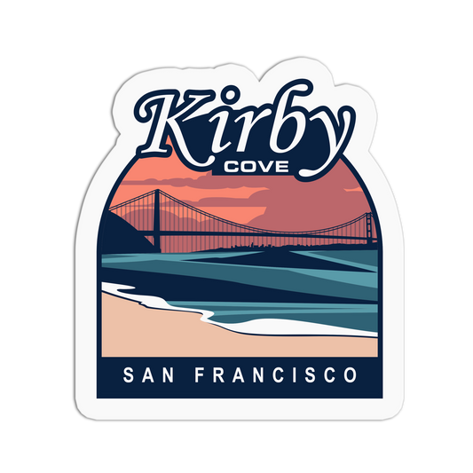 Kirby Cove - Travel Series San Francisco Sticker - The Stkr Store