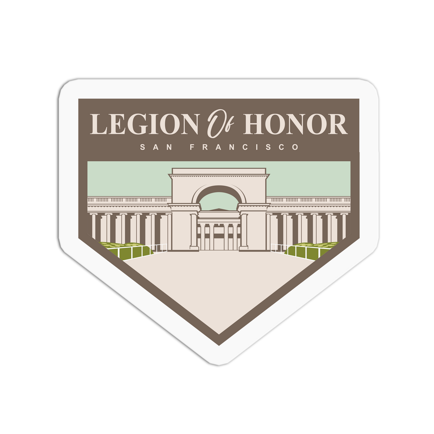Legion of Honor - Travel Series San Francisco Sticker - The Stkr Store