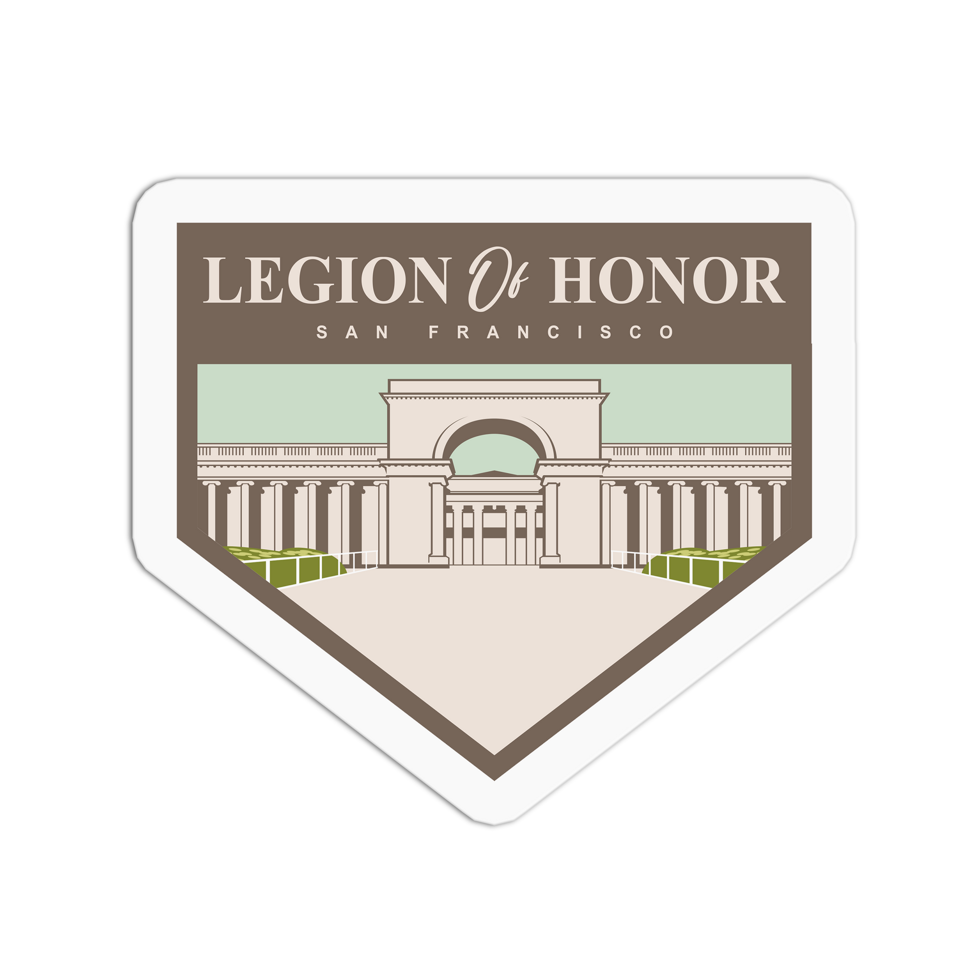 Legion of Honor - Travel Series San Francisco Sticker - The Stkr Store