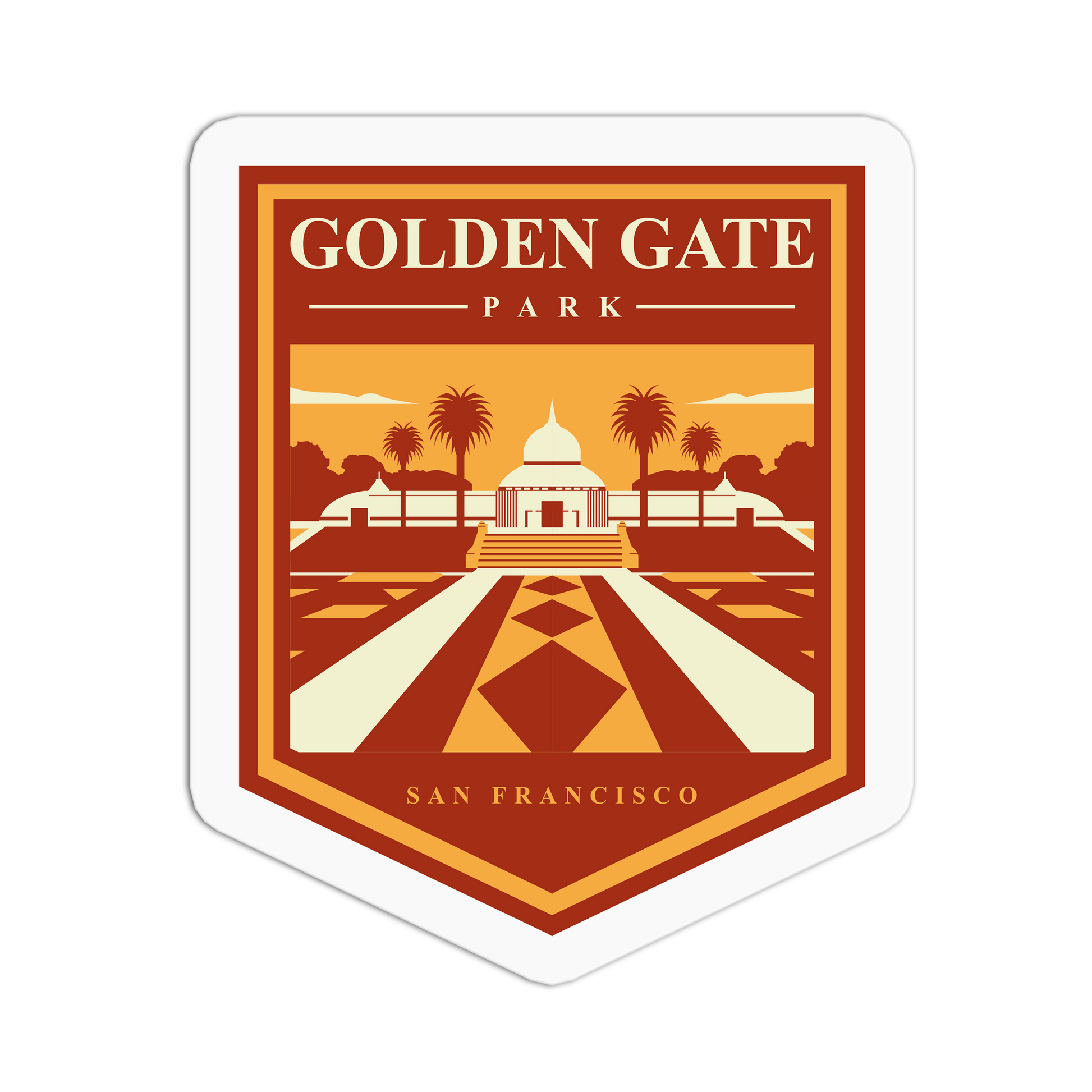 Golden Gate Park - Travel Series San Francisco Sticker - The Stkr Store