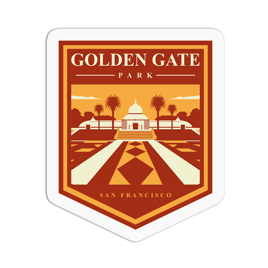 Golden Gate Park - Travel Series San Francisco Sticker - The Stkr Store