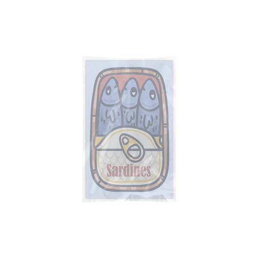 Blue Sardine Tin Notepad - The Stkr Store