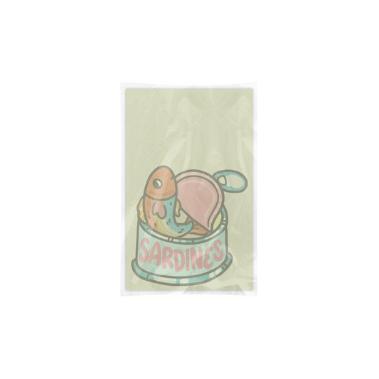 Round Tin Sardine Notepad - The Stkr Store