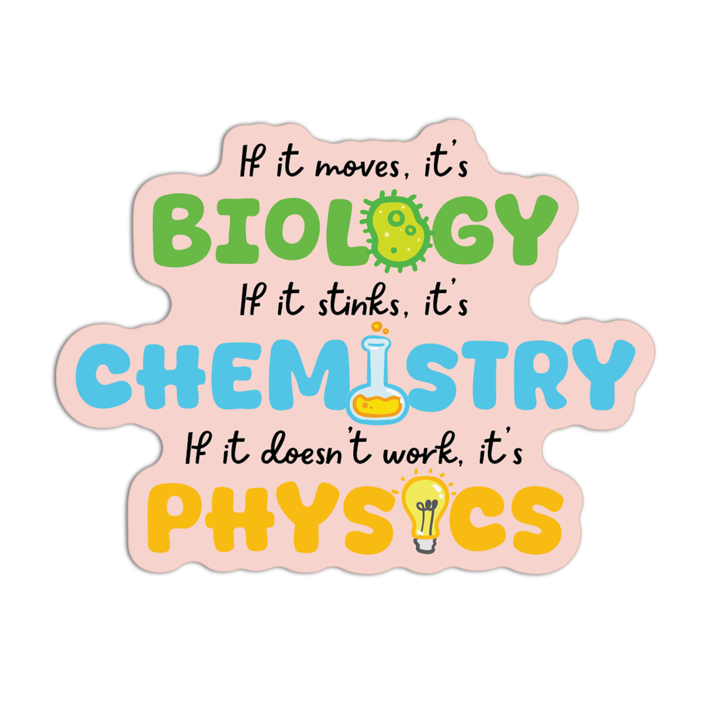 Biology Chemistry Physics Science Stickers
