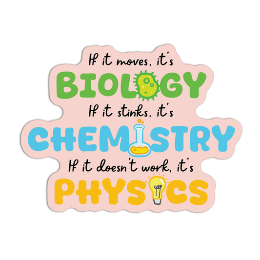 Biology Chemistry Physics Science Stickers