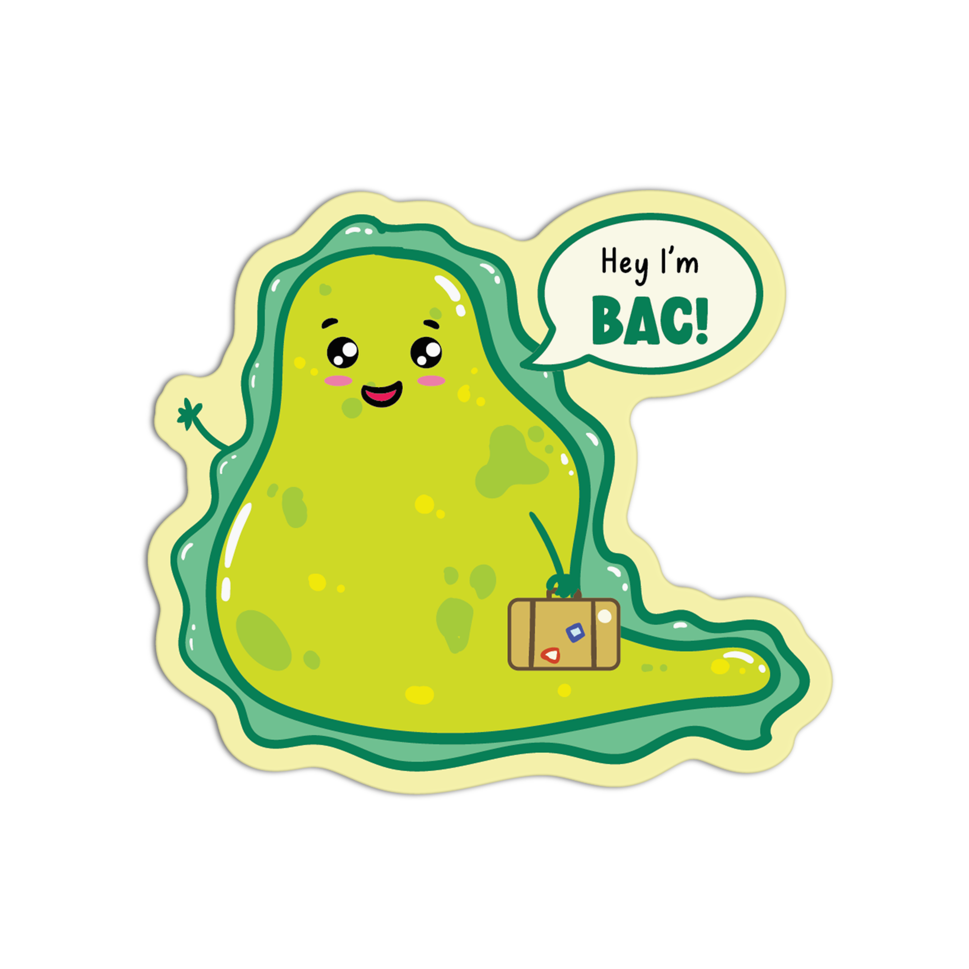 Hey I'm Bac Science Stickers