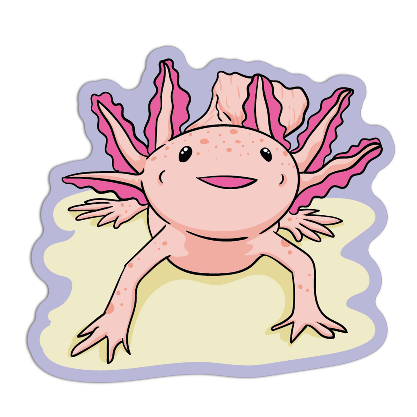 Axolotl - Sea Creatures Sticker Collection - The Stkr Store