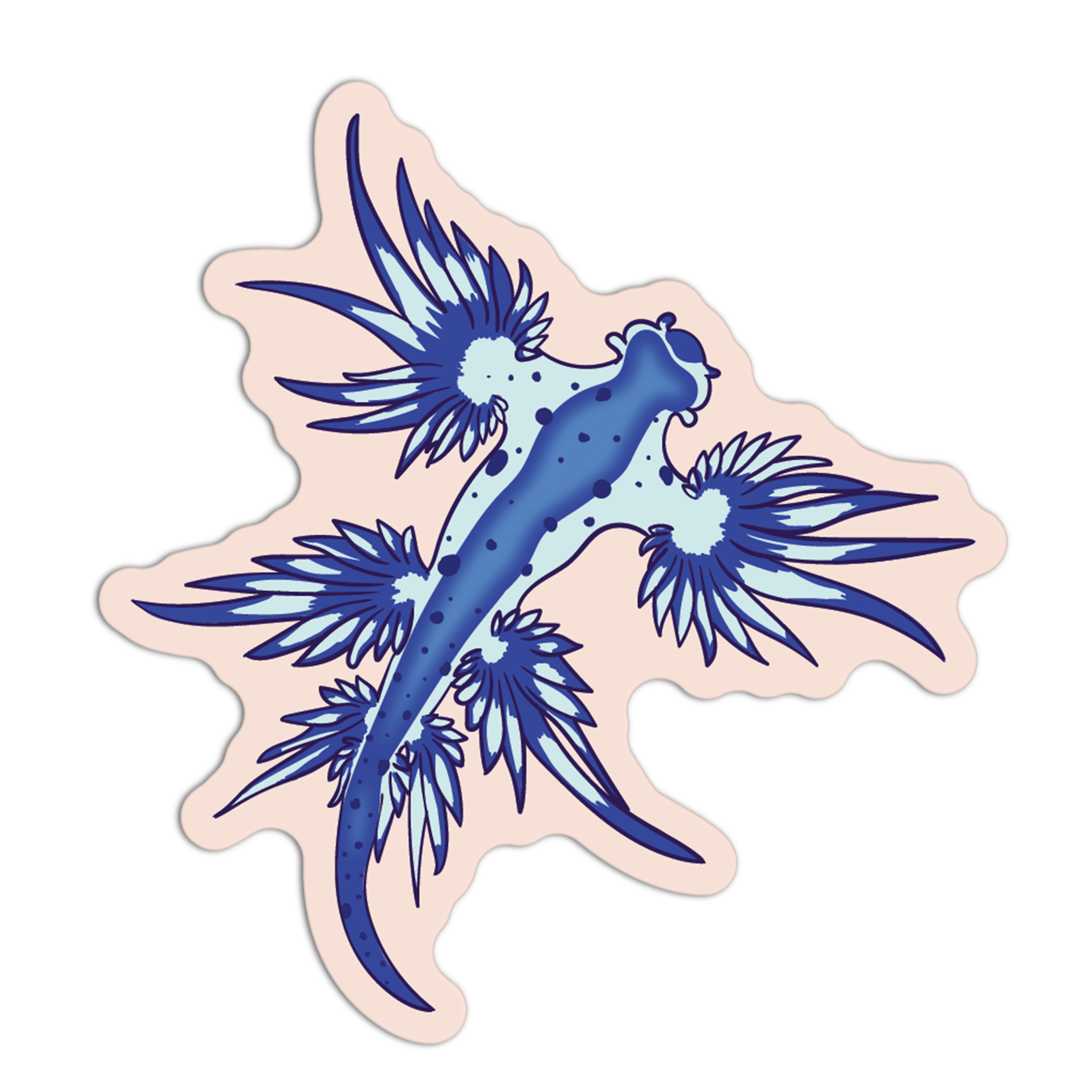 Blue Dragon Sea Slug (Glaucus Atlanticus) - Sea Creatures Sticker Coll ...