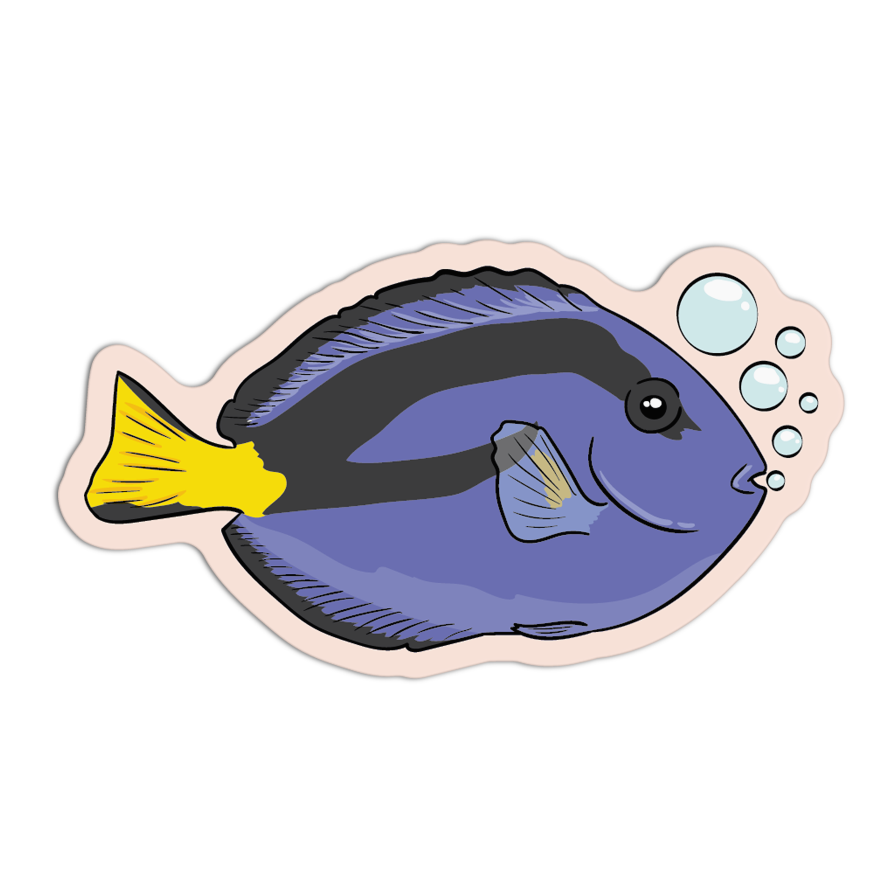 Blue Tang - Sea Creatures Sticker Collection – The Stkr Store