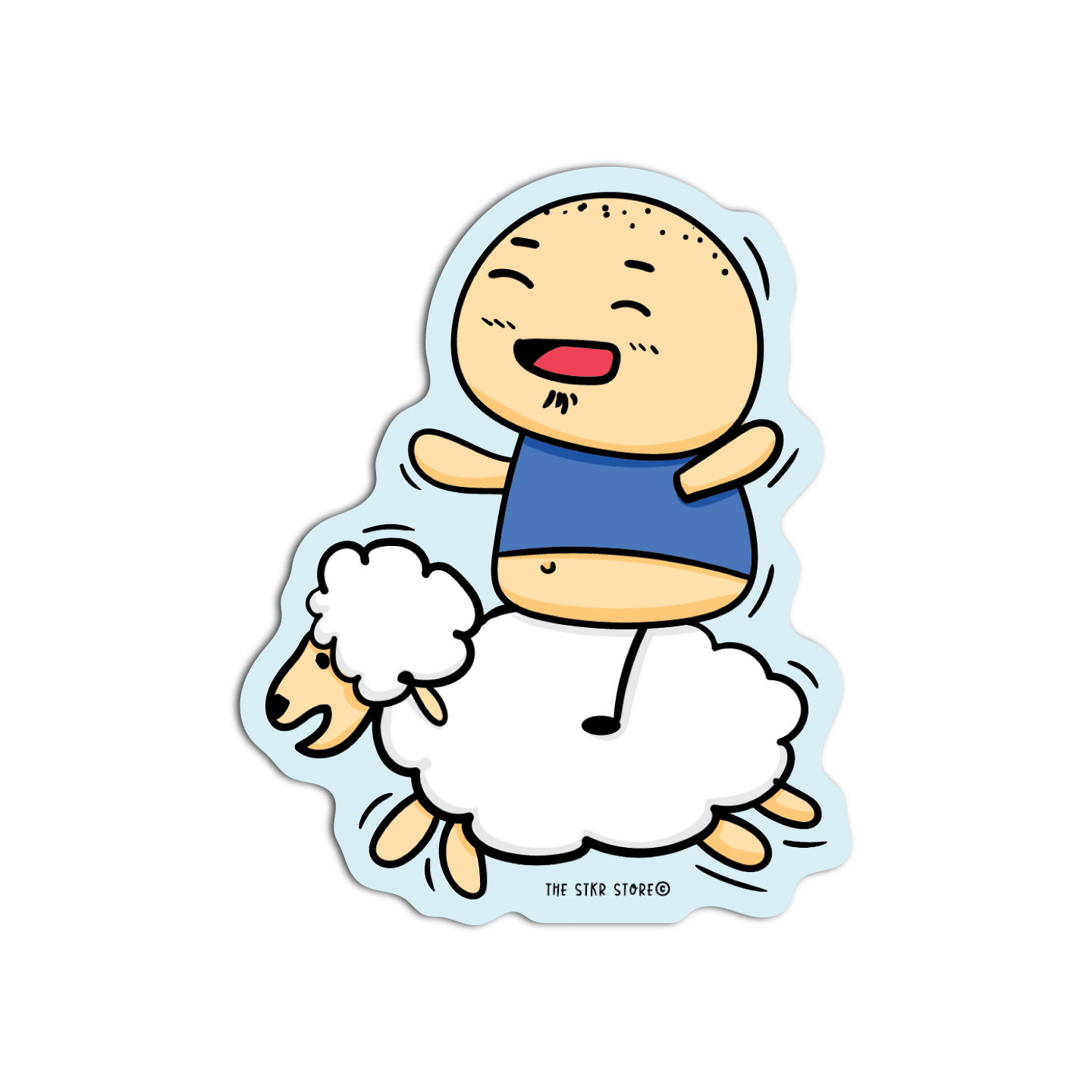 Sean and the Sheep Sean Potato in Spring Season Sticker