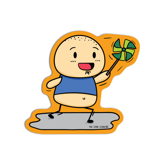 Sean with Paper Windmill Sean Potato Funny Sticker