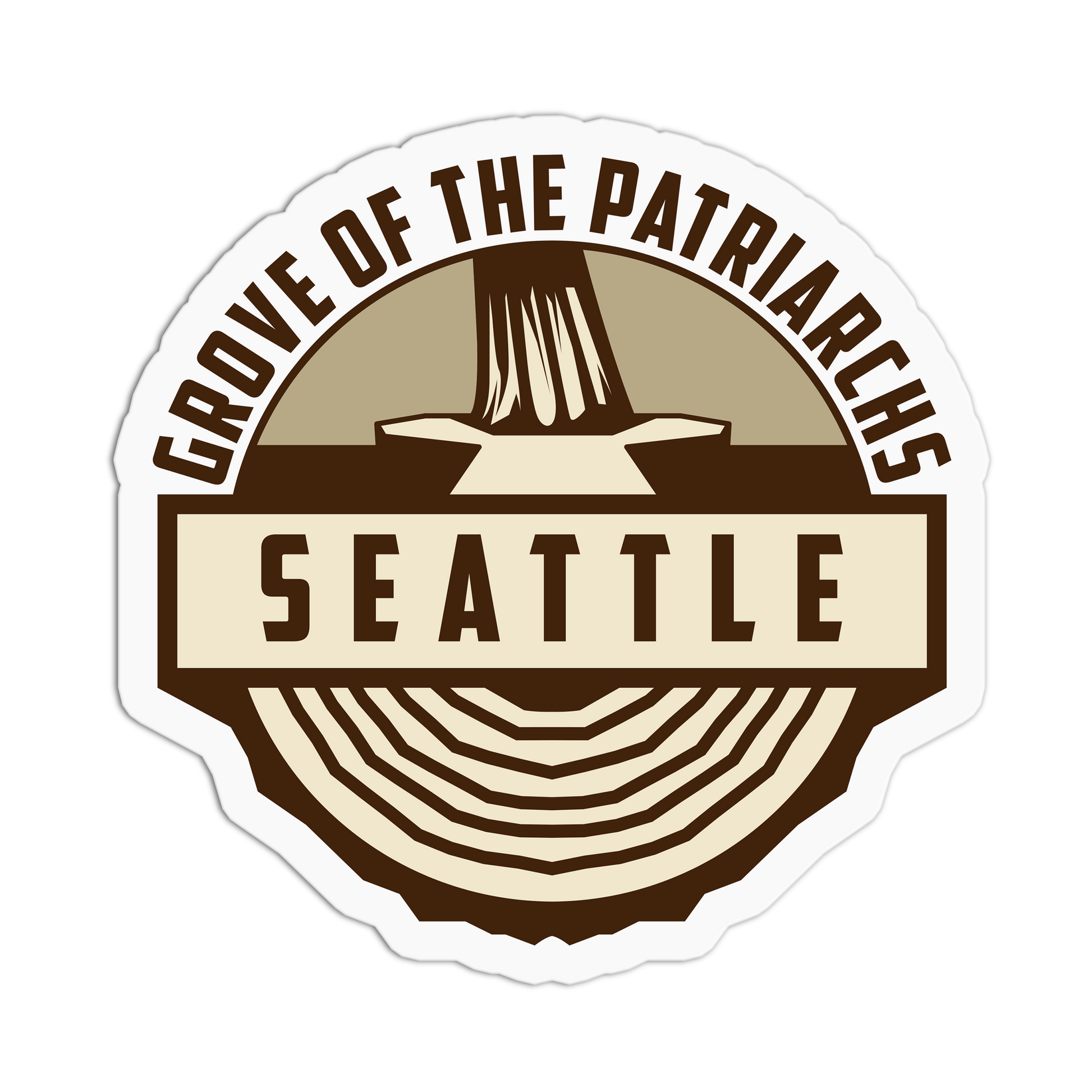 Groove Of The Patriarchs Travel Series Seattle Stickers
