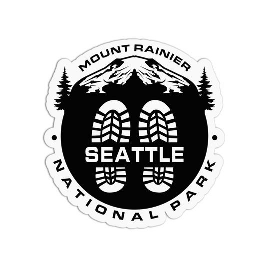 Mount Rainier National Park Travel Series Seattle Stickers