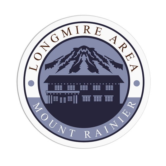 Mount Rainier Travel Series Seattle Stickers