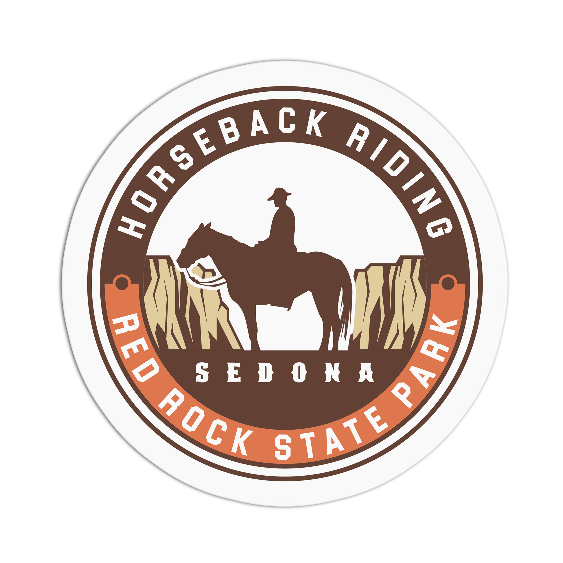 Horseback Riding - Travel Series Sedona Sticker - The Stkr Store