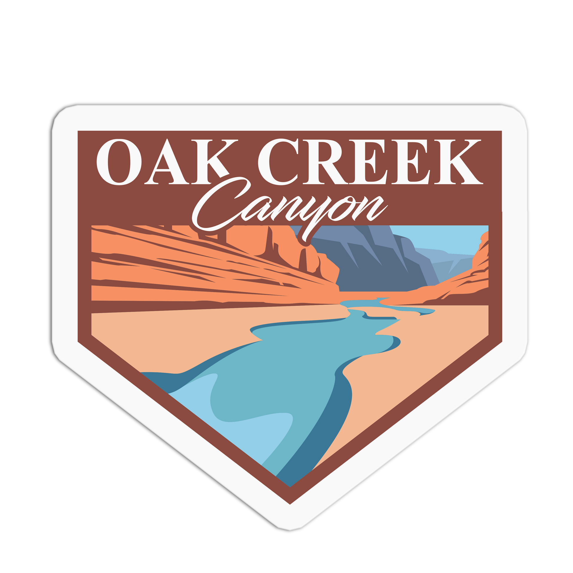 Oak Creek Canyon - Travel Series Sedona Sticker - The Stkr Store