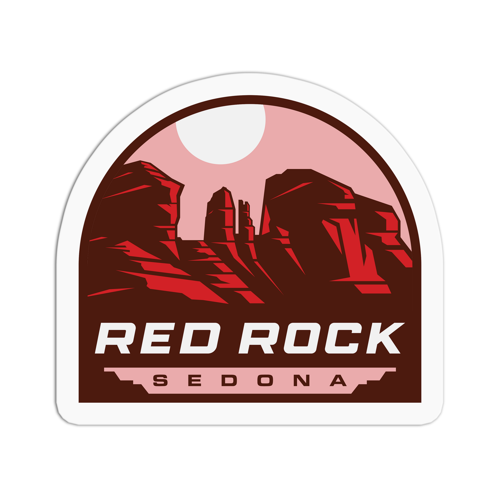 Red Rock - Travel Series Sedona Sticker - The Stkr Store