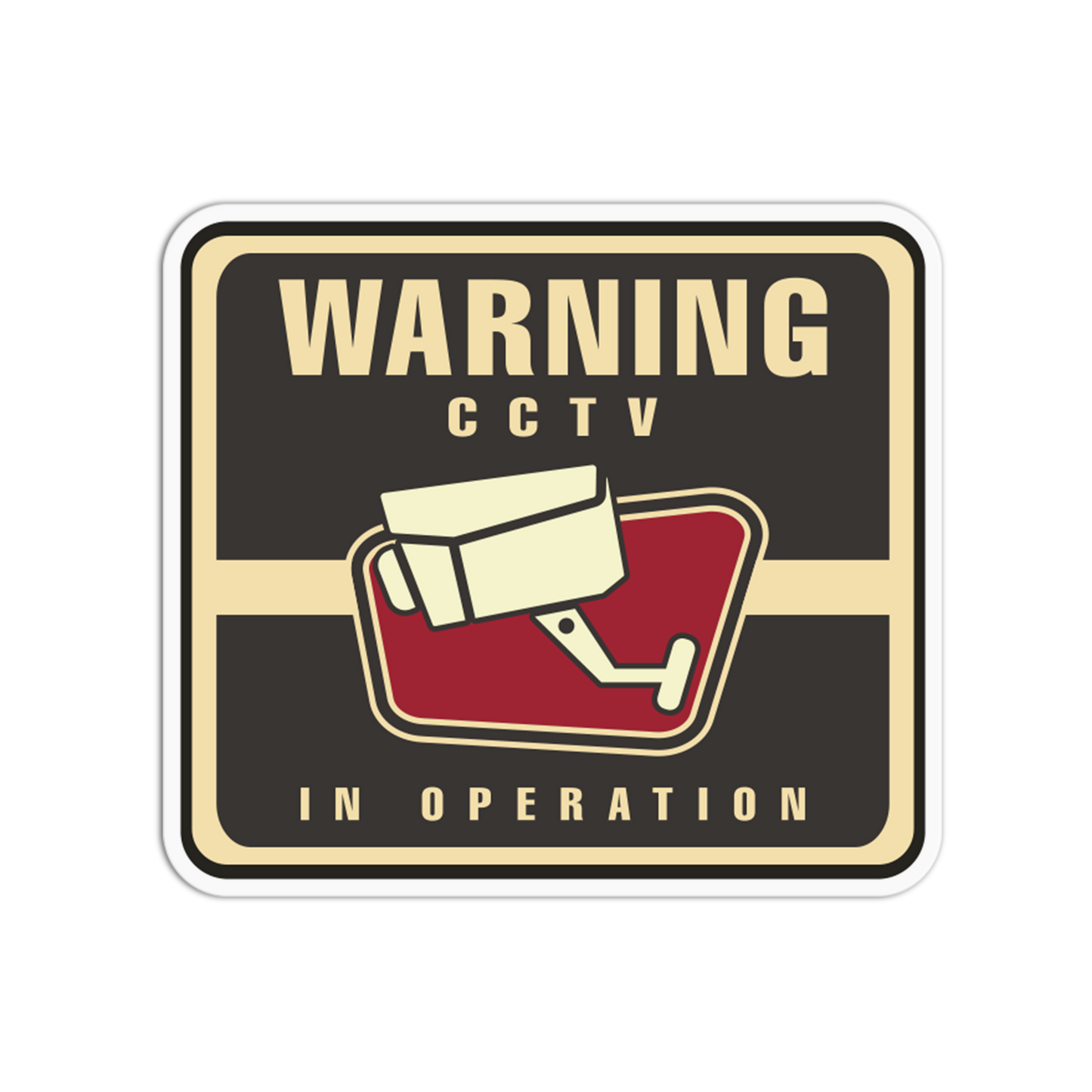 Warning CCTV In Operation Signage Sticker