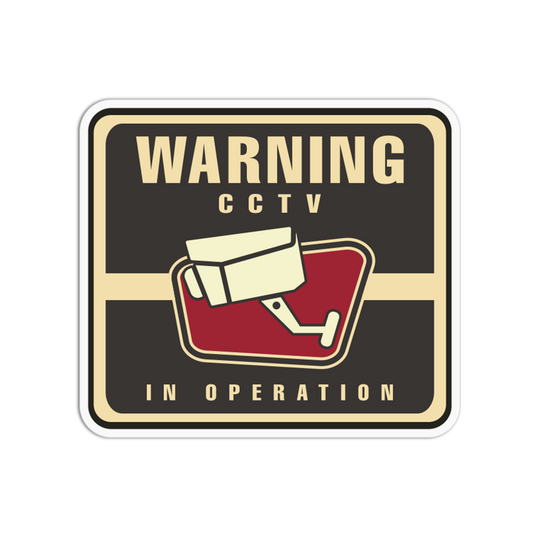 Warning CCTV In Operation Signage Sticker