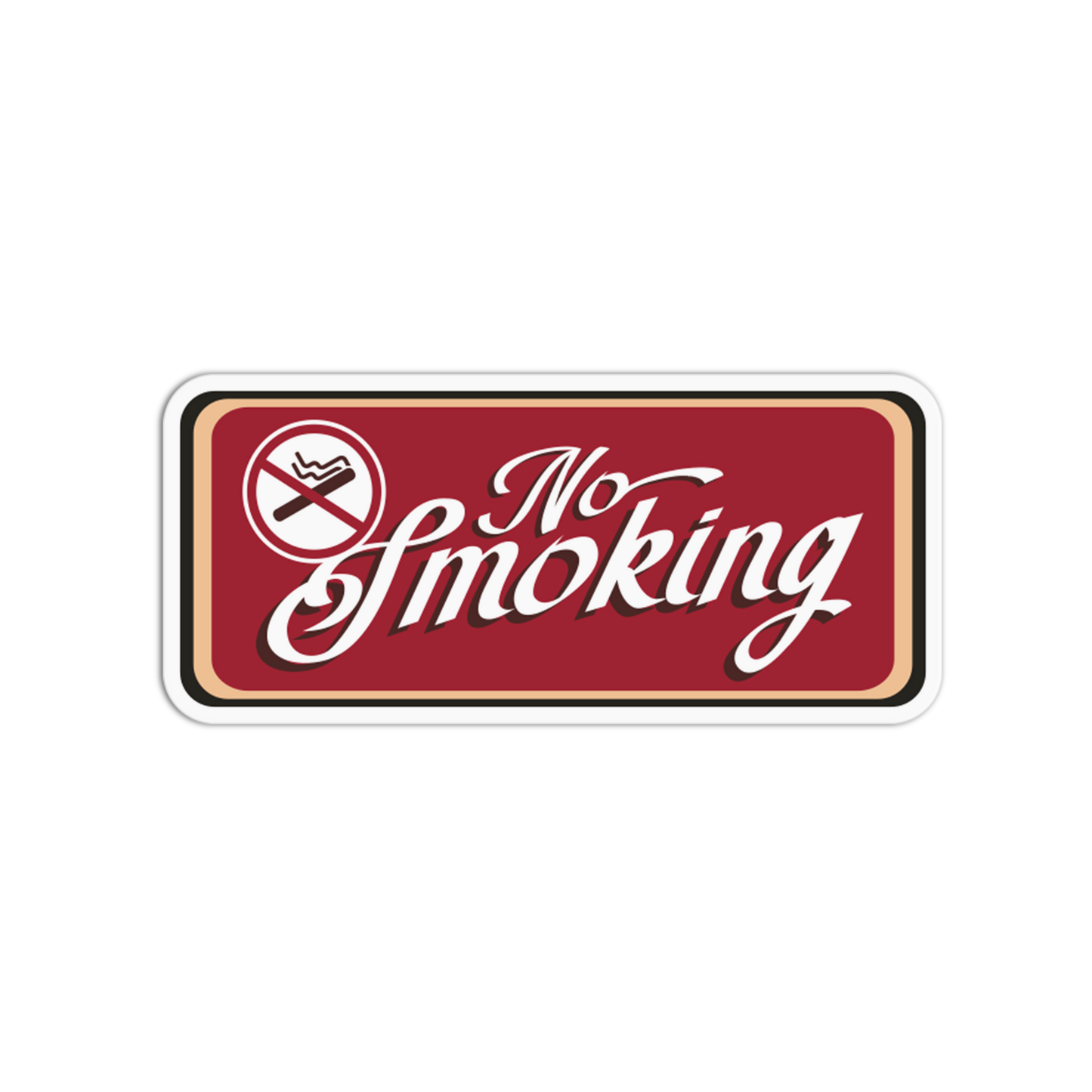 No Smoking Warning Safety Signage Sticker