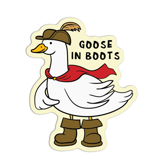 Goose In Boots Silly Goose Stickers