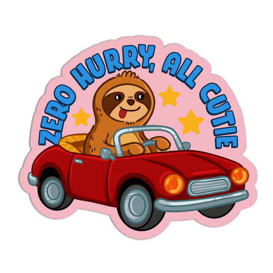 Zero Hurry, All Cutie Sloth Stickers