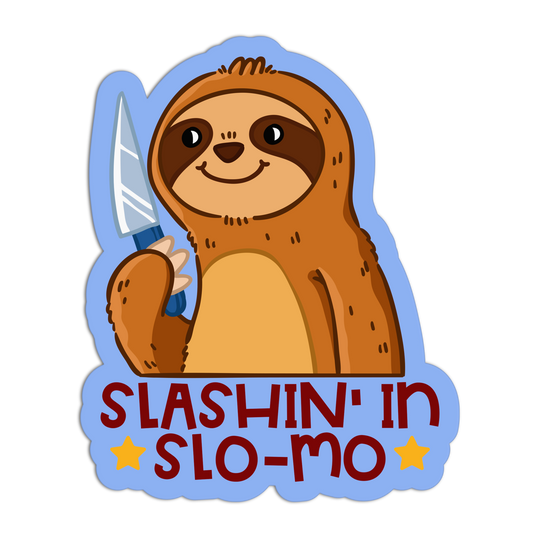 Slashin' In Slo-Mo Sloth Stickers