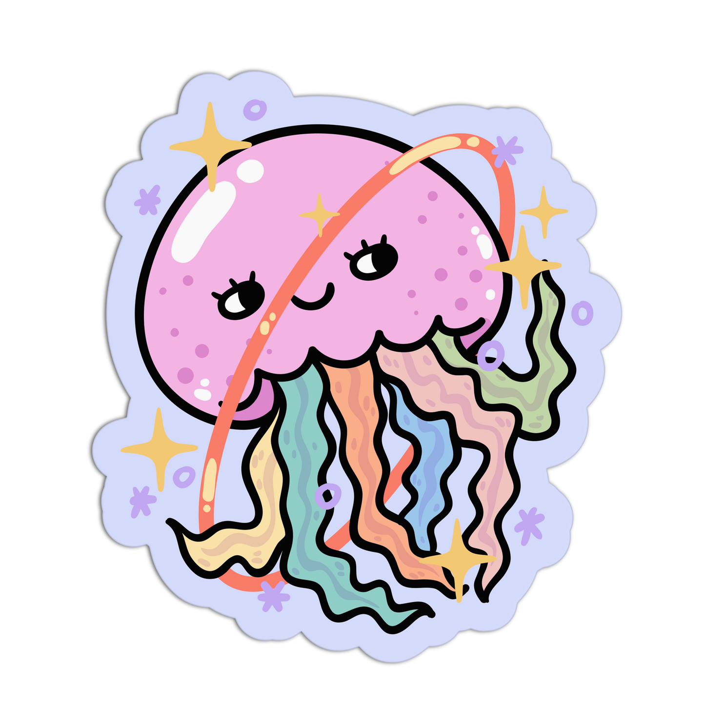 Cosmic Jellyfish - Space Animals Stickers - The Stkr Store