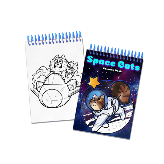Space Cats Coloring Book