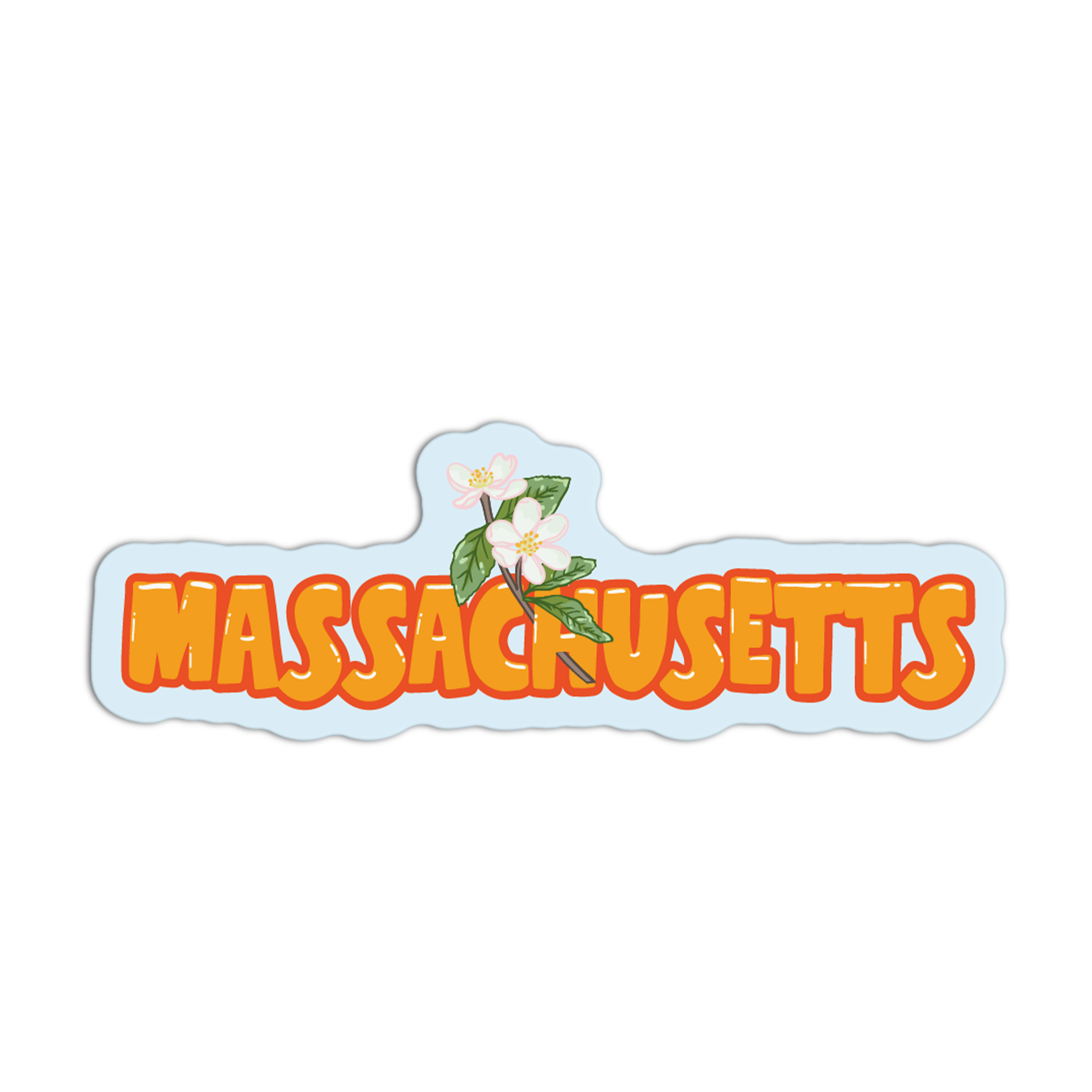 Massachusetts Mayflower - State Flower Sticker – The Stkr Store
