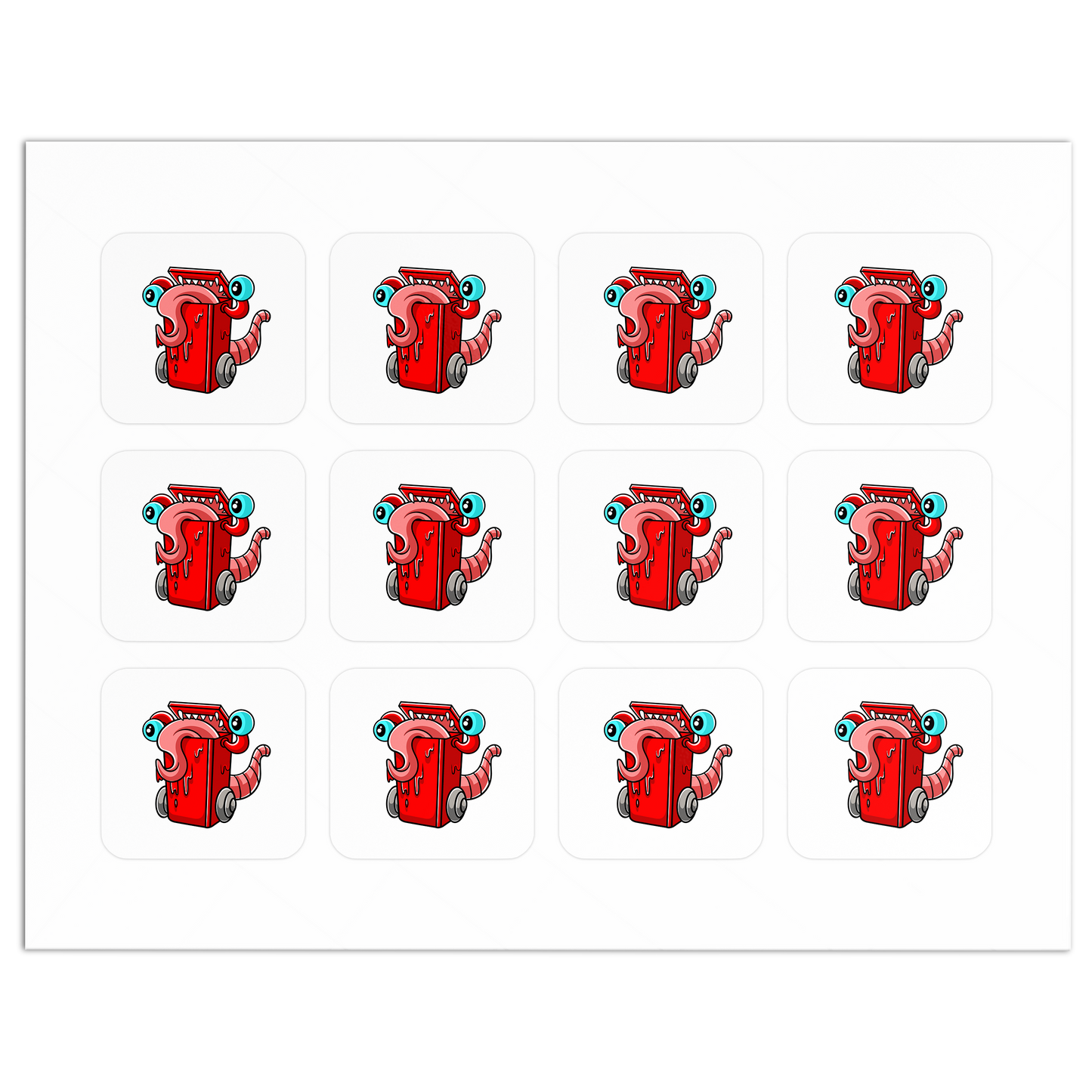 Customizable Sheet Raised Spot UV Stickers