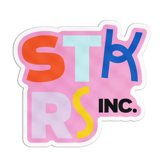 Sticker Cut to Shape Multicolor 3