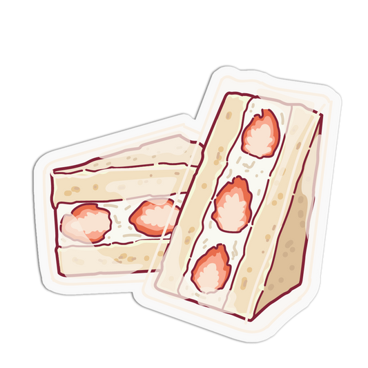 Fruit Sandwich Strawberry Flavors Sticker