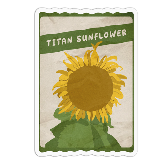 Titan Sunflower Packet Sticker