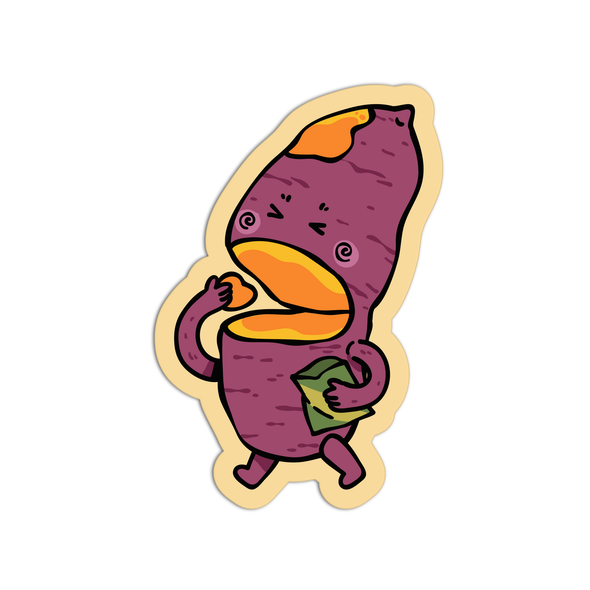 Eating Snack - Sweet Potato Sticker