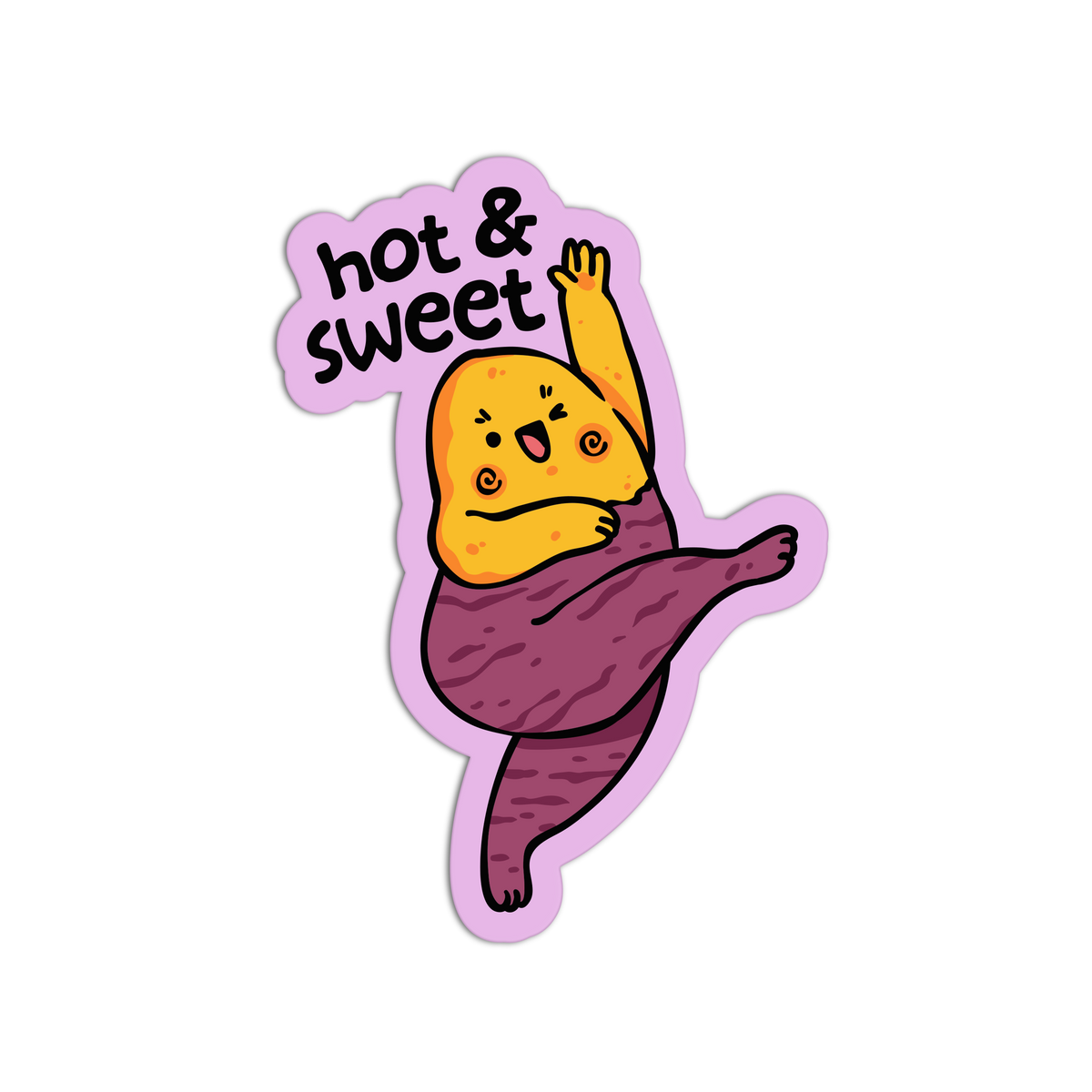 Dancing Energetic - Sweet Potato Sticker