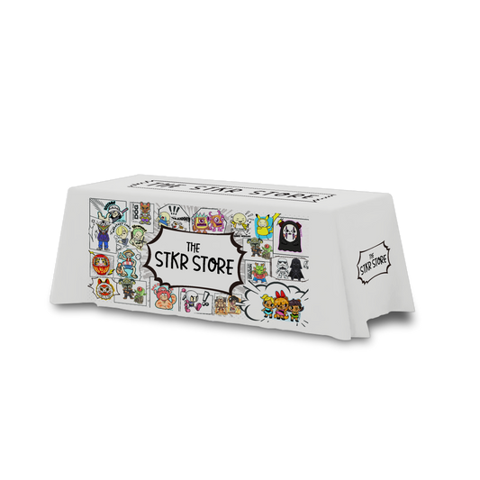 6ft Table Cover 3 Sided (Open Back)