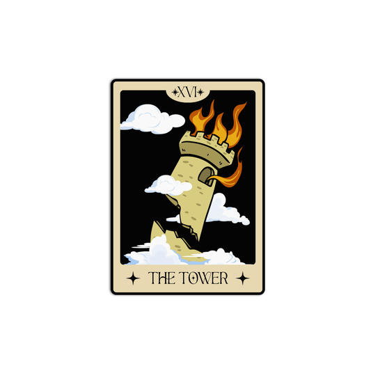 The Tower Tarot Stickers