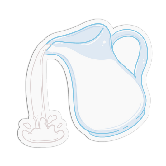 Pouring Milk Teacup Sticker