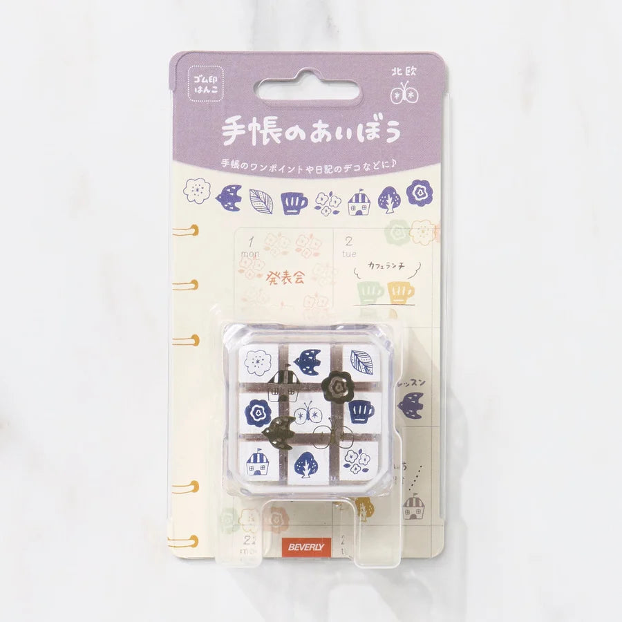 Techo No Aibo Rubber Stamp Set / BEVERLY