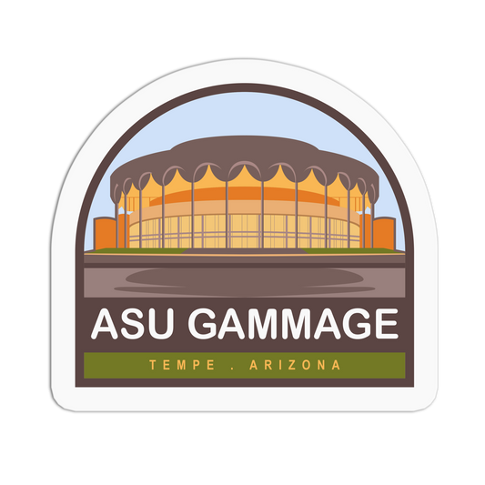 ASU Gammage - Travel Series Tempe Sticker - The Stkr Store