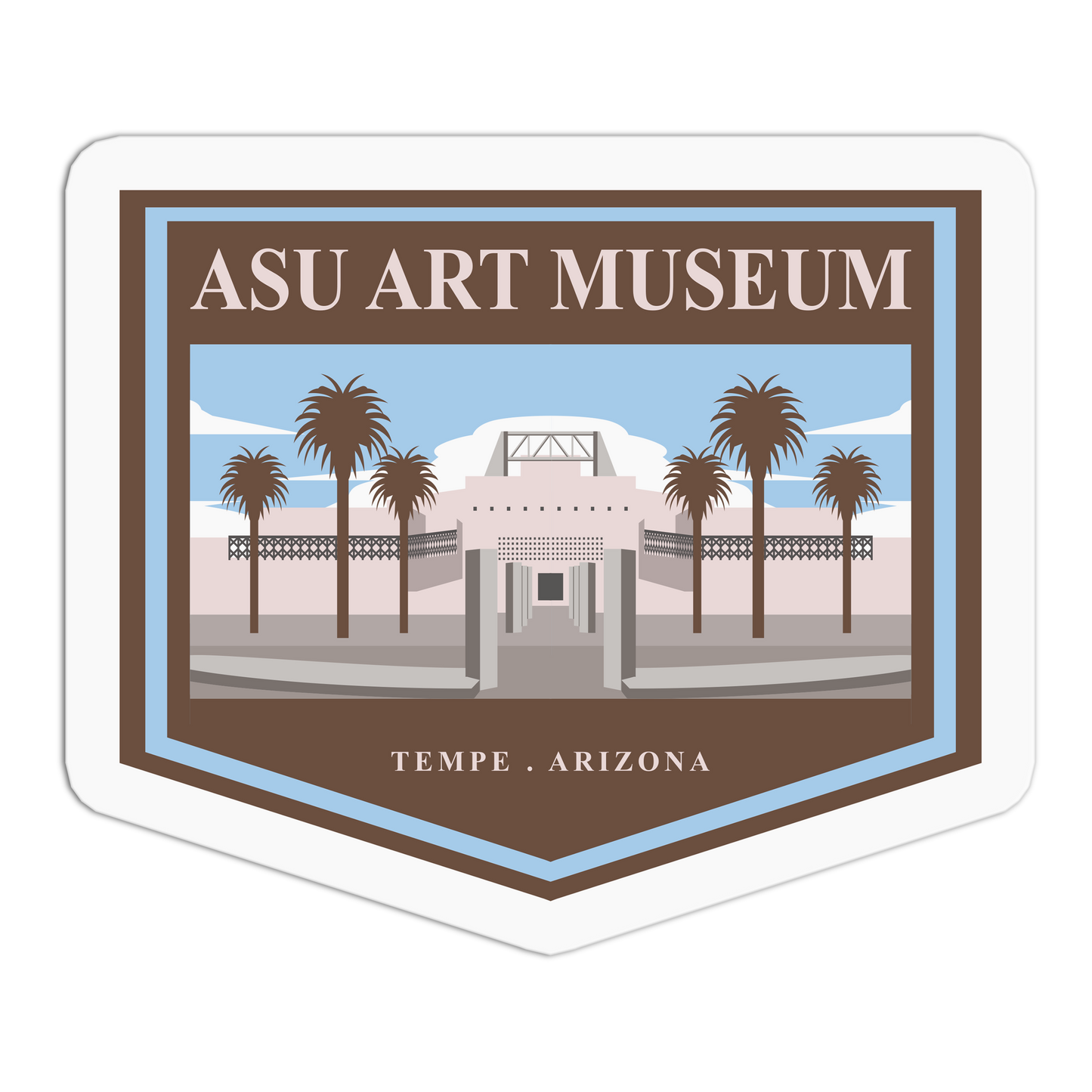 ASU Art Museum - Travel Series Tempe Sticker - The Stkr Store