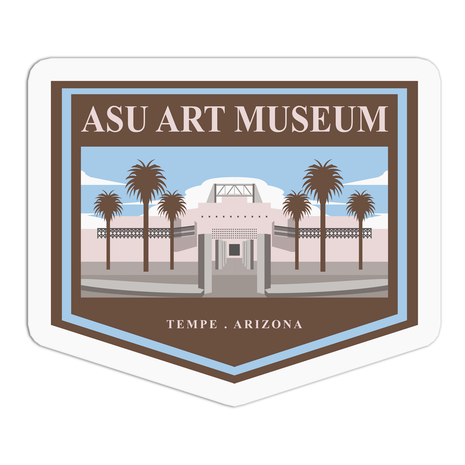 ASU Art Museum - Travel Series Tempe Sticker - The Stkr Store