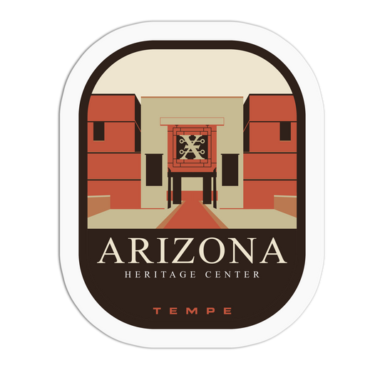 Arizona Heritage Center - Travel Series Tempe Sticker - The Stkr Store