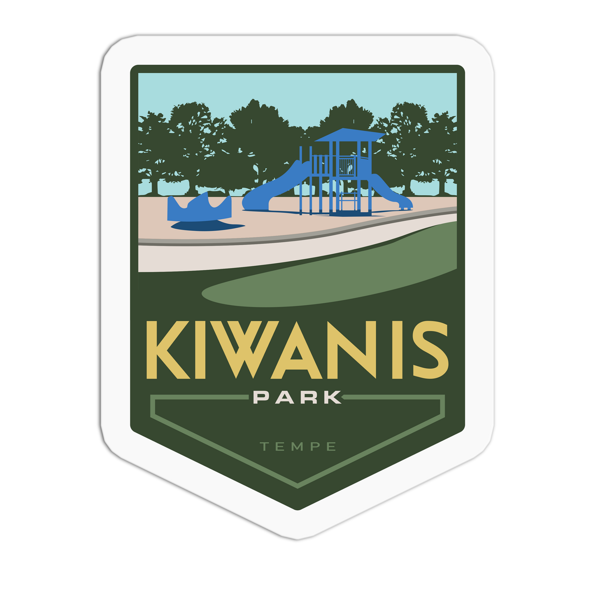 Kiwanis Park - Travel Series Tempe Sticker - The Stkr Store