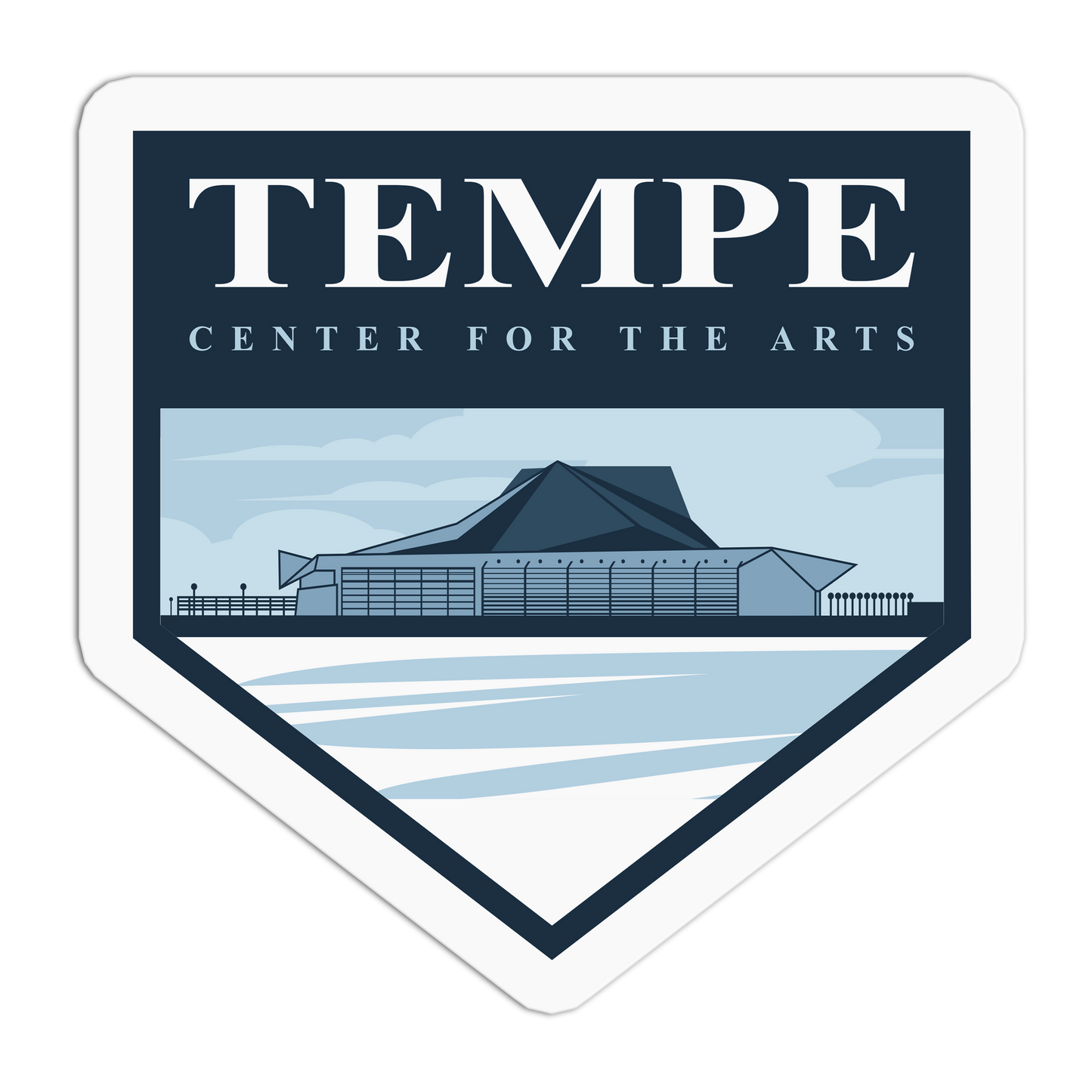 Center for the Arts - Travel Series Tempe Sticker - The Stkr Store