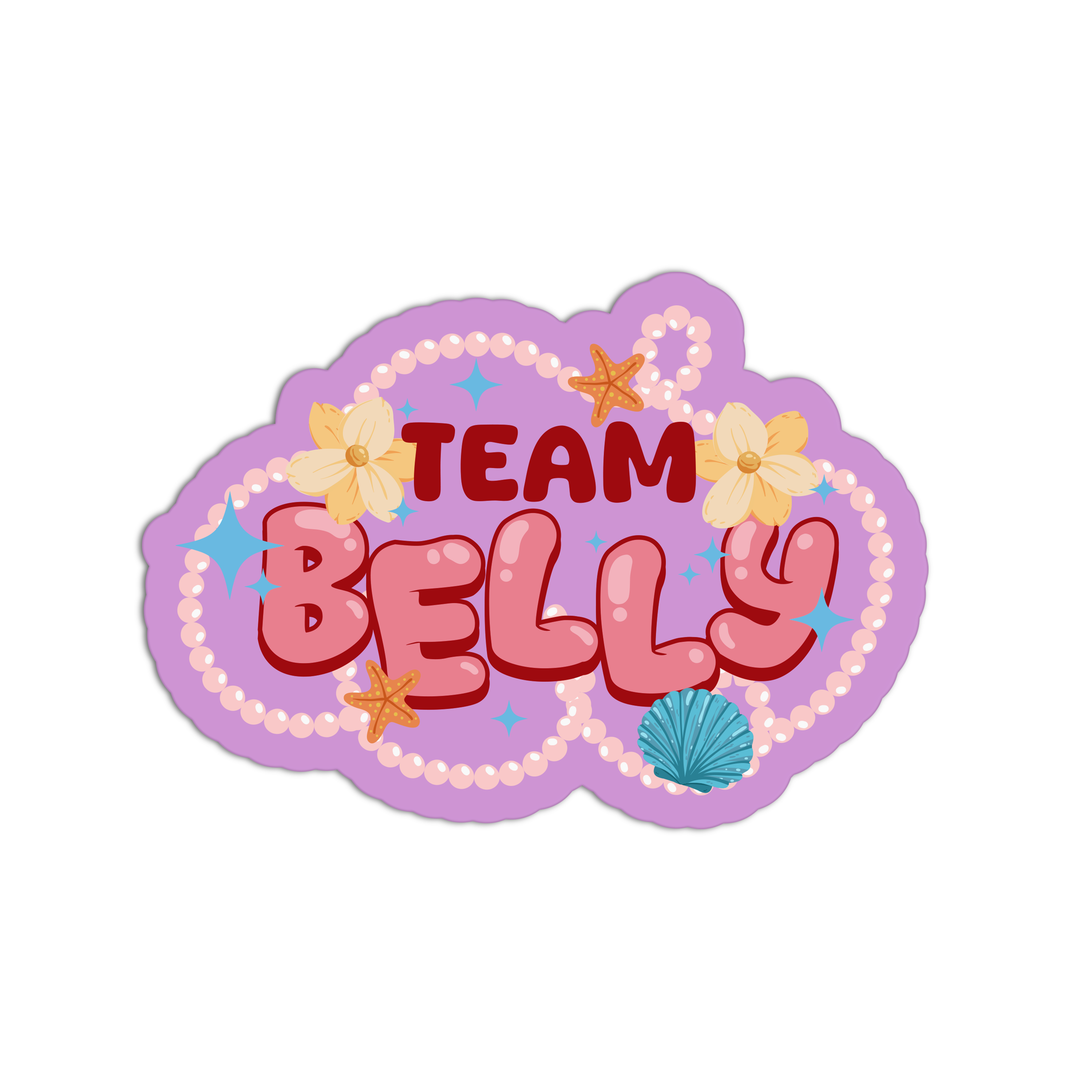 Team Belly I Turned Pretty Textured Stickers – The Stkr Store