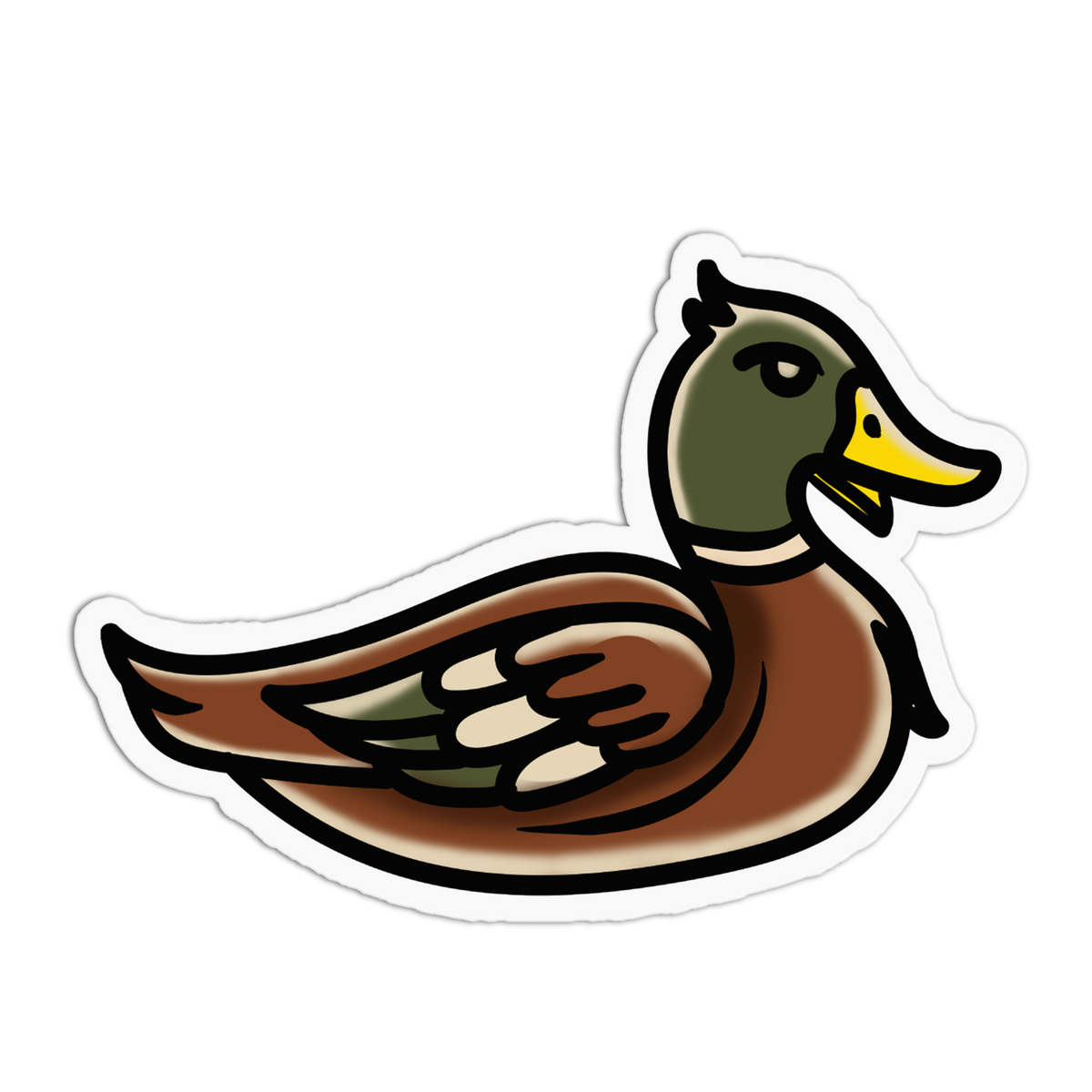 Mallard Duck - Traditional Tattoo Sticker