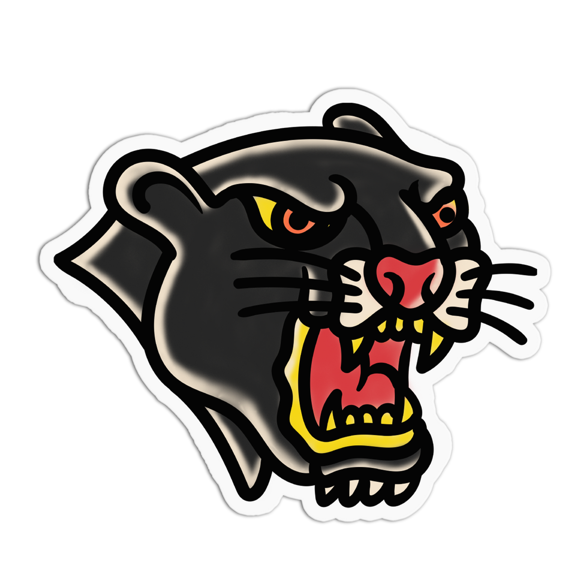 Black Panther - Traditional Tattoo Sticker