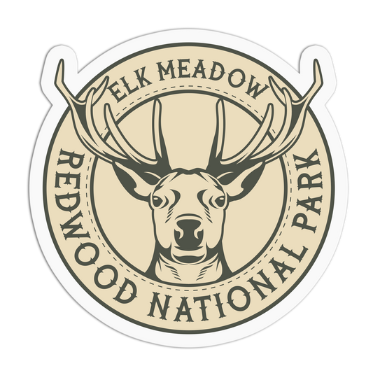 Elk Meadow Travel Series Redwood Stickers